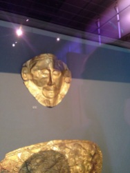 The golden mask of Agamemnon, one of the treasures that makes this museum so important.
